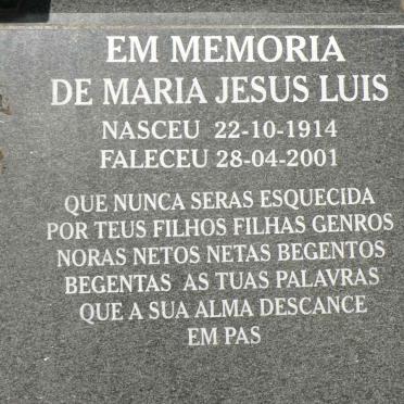 LUIS Maria Jesus 1914-2001