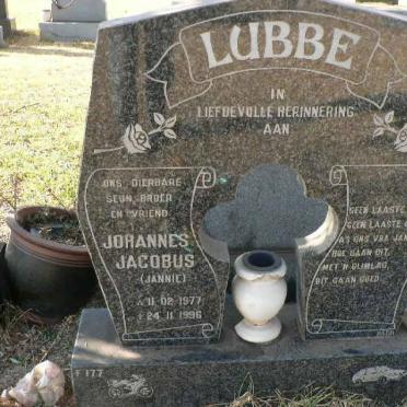 LUBBE Johannes Jacobus 1977-1996