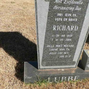 LUBBE Richard 1939-2004