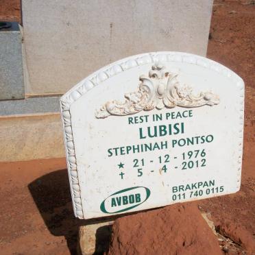 LUBISI Stephinah Pontso 1976-2012