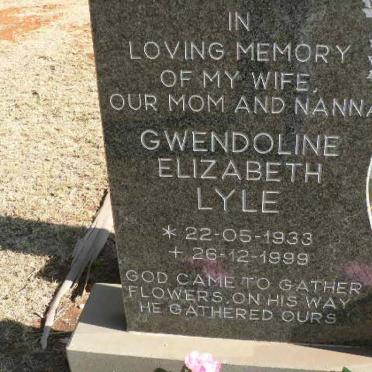 LYLE Gwendoline Elizabeth 1933-1999