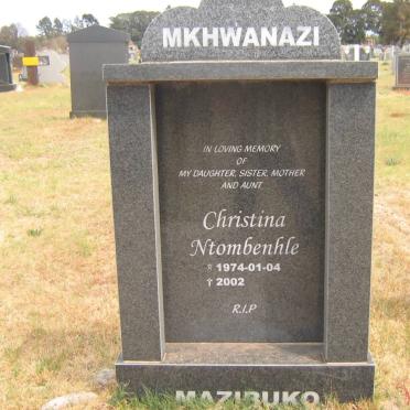 MKHWANAZI Christina Ntombenhle 1974-2002