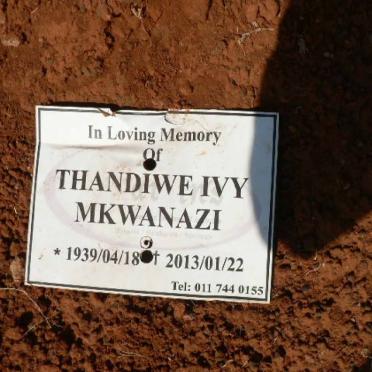 MKWANAZI Thandiwe Ivy 1939-2013