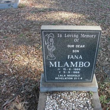 MLAMBO Fana 1966-1966