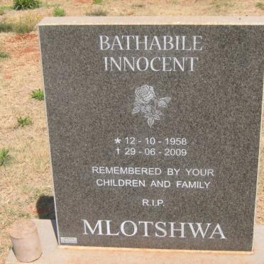 MLOTSHWA Bathabile Innocent 1958-2009