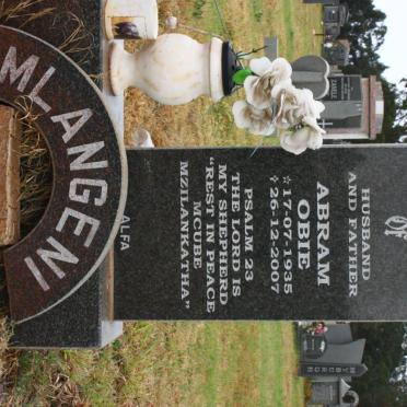 MLANGENI Abram Obie 1935-2007