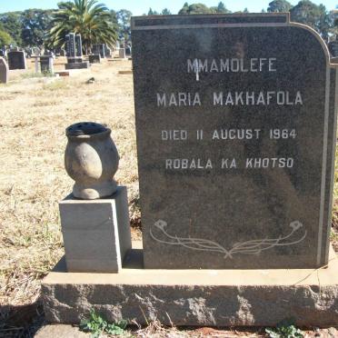 MMAMOLEFE  Maria Makhafola -1964