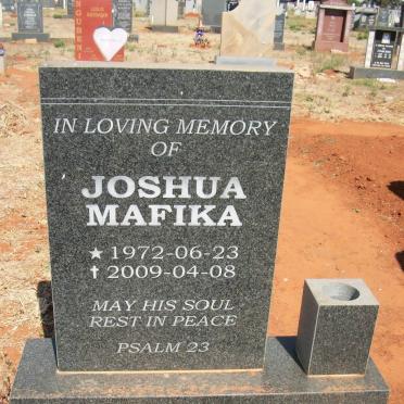 MNGOMEZULU Joshua Mafika 1972-2009