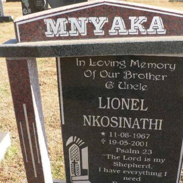 MNYAKA Lionel Nkosinathi 1967-2001