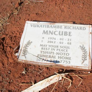 MNCUBE Vukayibambe Richard 1976-2012