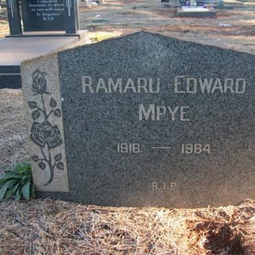MPYE Ramaru Edward 1916-1964