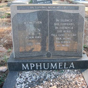 MPHUMELA Ellen 1910-1975