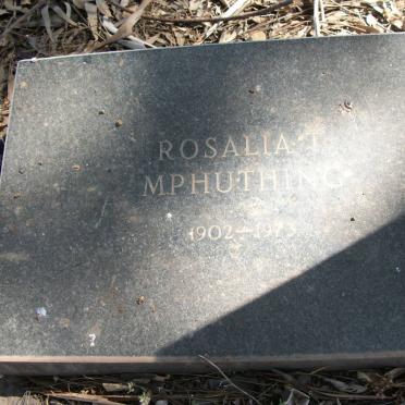 MPHUTING Rosalia T. 1902-1973