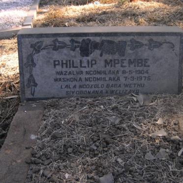 MPEMBE Phillip 1904-1975