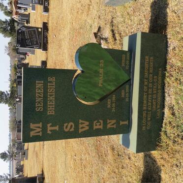 MTSWENI Senzeni Bhekisile 1984-2000