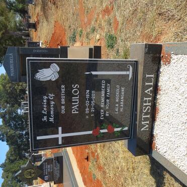 MTSHALI Paulos 1974-2011