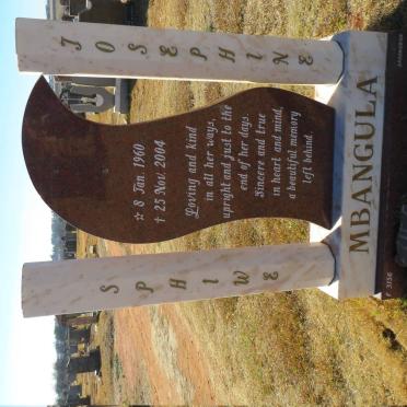 MBANGULA Sphiwe Josephine 1960-2004