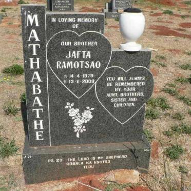 MATHABATHE Jafta Ramotsoa 1979-2008