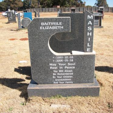 MASHILE Baitirile Elizabeth 1953-2006