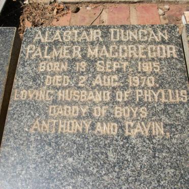 MACGREGOR Alastair Duncan Palmer 1915-1970