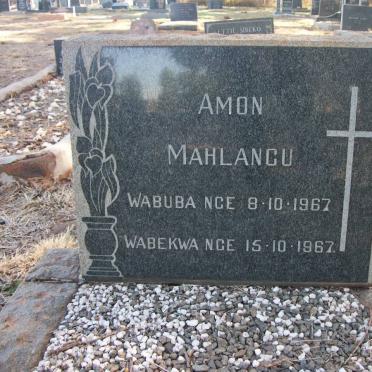 MAHLANGU Amon 1967-1967