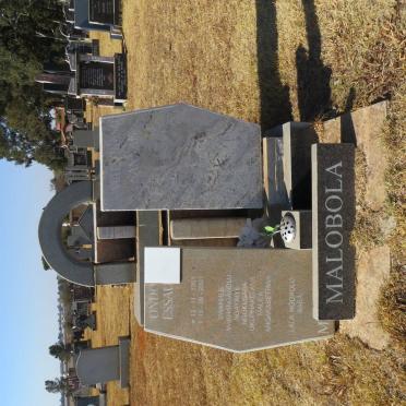 MALOBOLA Ondo Essau 1951-2001 &amp; Matshidiso Sannah 1952-