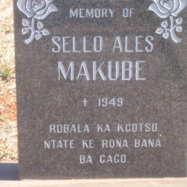 MAKUBE Sello Ales -1949