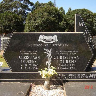 MARX Christiaan Lourens 1923-1984 :: MARX Christiaan Lourens 1945-2004