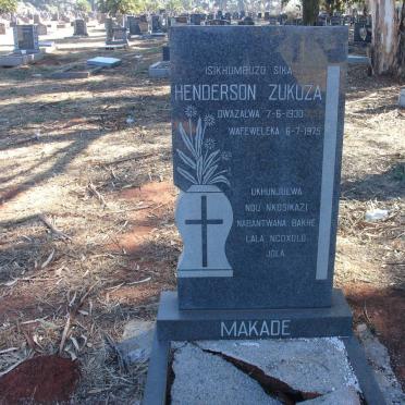 MAKADE Henderson Zukuza 1930-1975