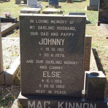 MacKINNON Johnny 1911-1976 &amp; Elsie 1915-1988