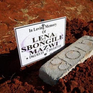 MAZWI Lena Sbongile 1961-2013