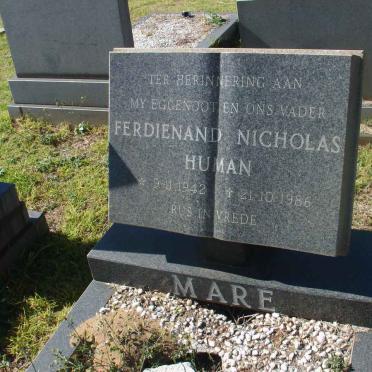 MARE Ferdienand Nicholaas 1942-1986