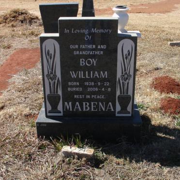 MABENA Boy William 1938-2006