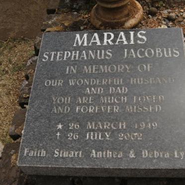 MARAIS Stephanus Jacobus 1949-2002