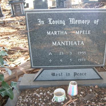 MANTHATA Martha Mpele 1955-1973