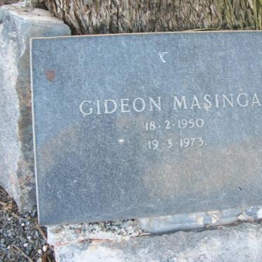 MASINGA Gideon 1950-1973
