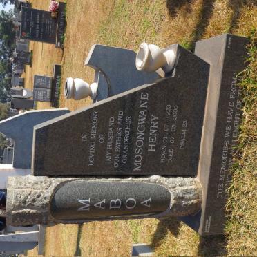 MABOA Mosongwane Henry 1923-2000