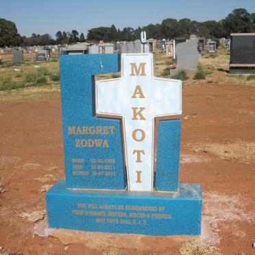 MAKOTI Margret Zodwa 1958-2011