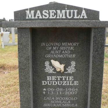MASEMULA Bettie Duduzile 1964-2007