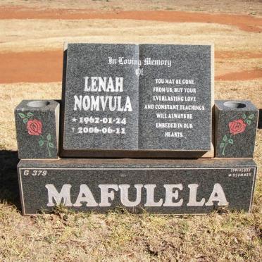 MAFULELA Lenah Nomvula 1962-2006