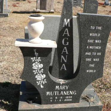 MAGANA Mary Mutlaneng 1939-2006