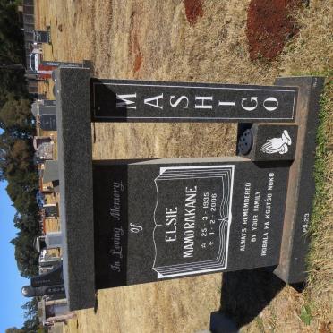 MASHIGO Elsie Mamorakane 1935-2006