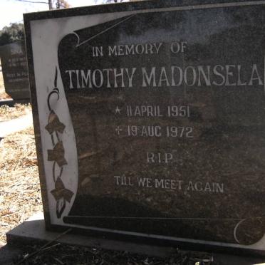 MADONSELA Timothy 1951-1972