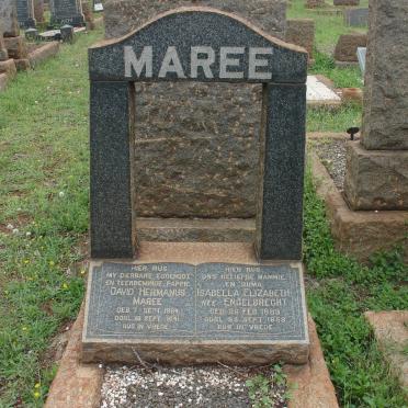 MAREE David Hermanus 1884-1941 &amp; Isabella Elizabeth ENGELBRECHT 1889-1958