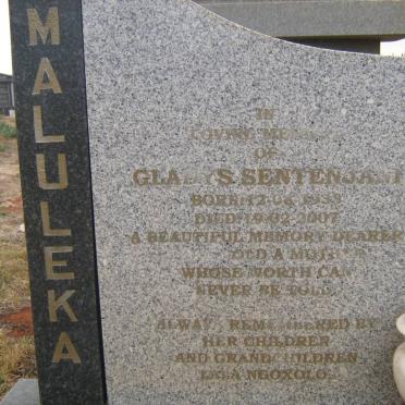 MALULEKA Gladys Sentenjani 1933-2007