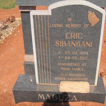 MABUZA Eric Sibangani 1964-2012