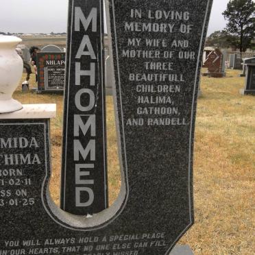 MAHOMMED Hamidi Fathima 1971-2003