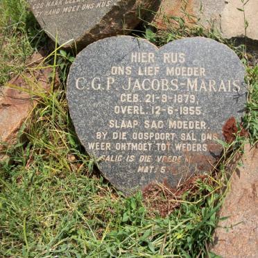 MARAIS C.G.P., Jacobs 1879-1955 :: JACOBS Petrus Francois 1915-1935