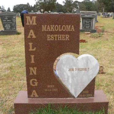 MALINGA Makoloma Esther 1930-2008