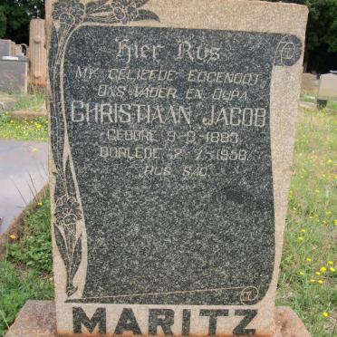 MARITZ Christiaan Jacob 1883-1958